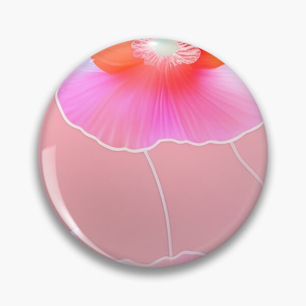Item preview, WHITE POPPY H002 SHEER GOSSAMER PEACH PINK Stained Glass Art Print Party Decoration~Baby/Bridal/Wedding/Birthday Gift Favor designed and sold by Spinning Plates 360.