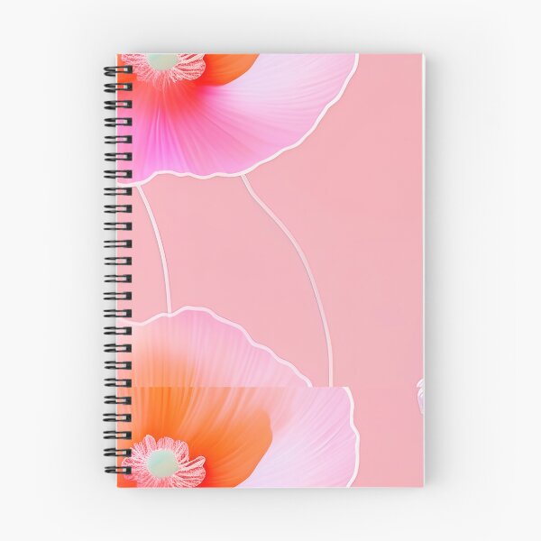 Item preview, WHITE POPPY H002 SHEER GOSSAMER PEACH PINK Stained Glass Art Print Party Decoration~Baby/Bridal/Wedding/Birthday Gift Favor designed and sold by Spinning Plates 360.