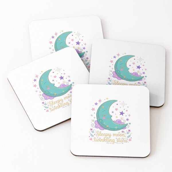 Item preview, Sleepy Moon Twinkling Stars – Cute Dreamy Night Design designed and sold by Design Sounds Studio.