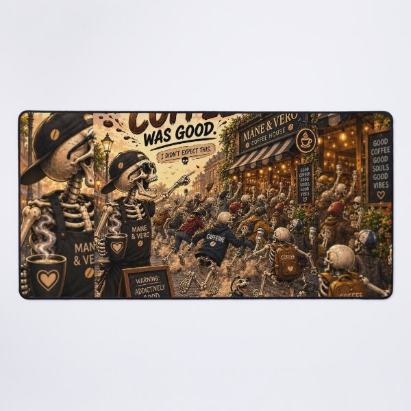 Item preview, Skeleton Coffee Rush at Mane & Vero designed and sold by Qenlo.