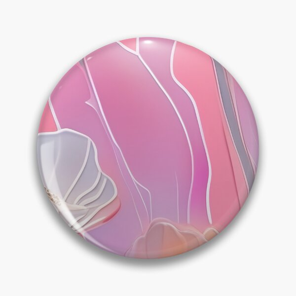 Item preview, WHITE POPPY H005 SHEER GOSSAMER PEACH PINK Stained Glass Art Print Party Decoration~Baby/Bridal/Wedding/Birthday Gift Favor designed and sold by Spinning Plates 360.