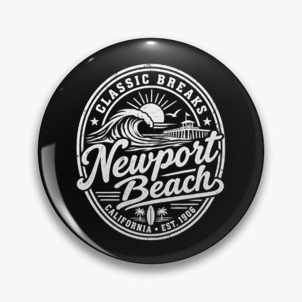 Item preview, Newport Beach California Vintage Coastal Surf Design designed and sold by CG Studio.