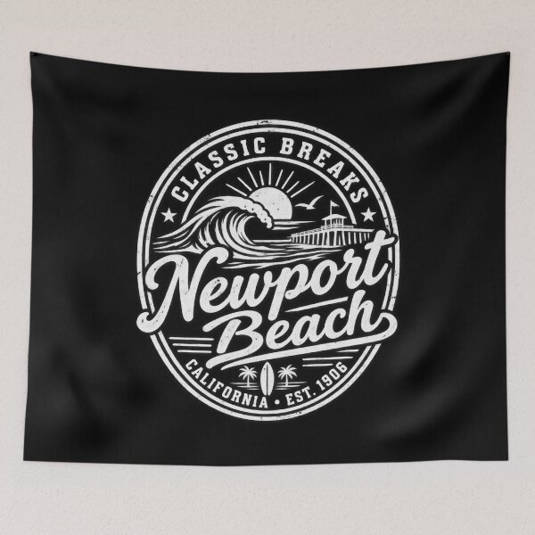 Item preview, Newport Beach California Vintage Coastal Surf Design designed and sold by CG Studio.