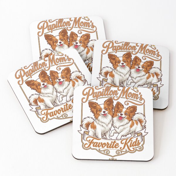 Item preview, Papillon People™ Papillon Mom's Favorite Kids Vintage Badge Crest Dog Art designed and sold by ACSBRANDS.