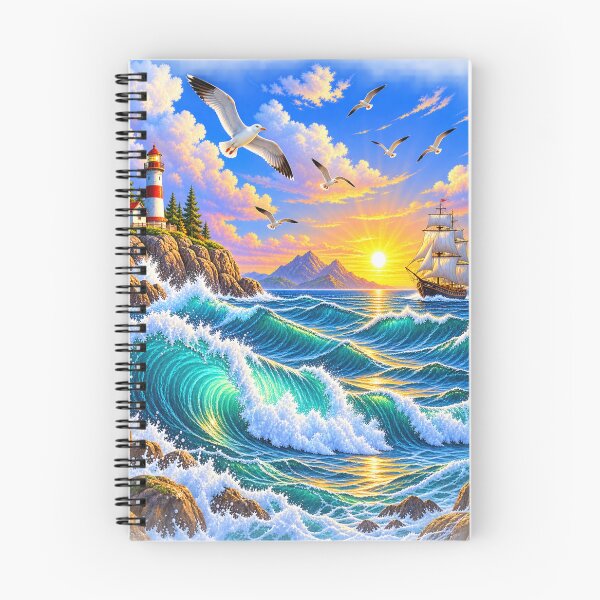 Item preview, Majestic ocean waves at sunset designed and sold by urbanshop7.