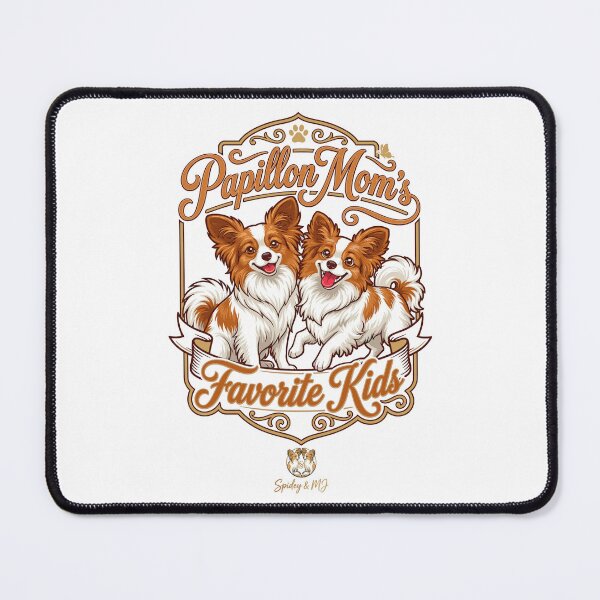 Item preview, Papillon People™ Papillon Mom's Favorite Kids Vintage Badge Crest Dog Art designed and sold by ACSBRANDS.
