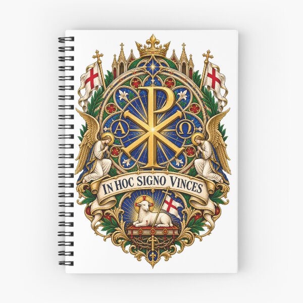 Item preview, Chi-Rho Gothic Rose Window Catholic designed and sold by PrayerWarriorUSA.