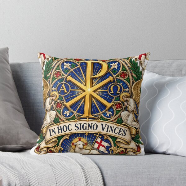 Item preview, Chi-Rho Gothic Rose Window Catholic designed and sold by PrayerWarriorUSA.