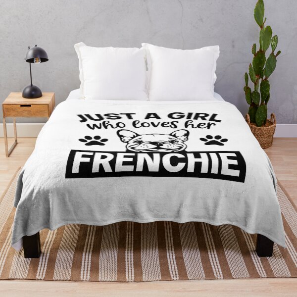 Item preview, Just A Girl Who Loves Her Frenchie Graphic designed and sold by interdesigner.