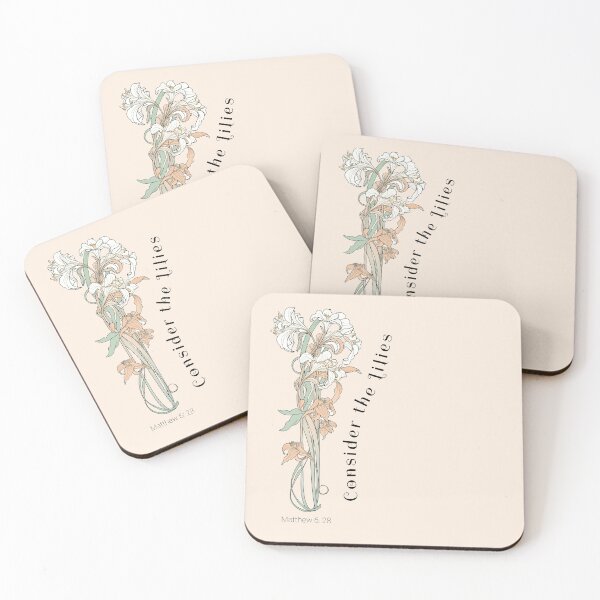 Item preview, Consider the Lilies Elegant Christian Floral Art designed and sold by Sachie's Studio.