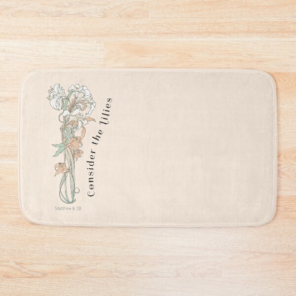 Item preview, Consider the Lilies Elegant Christian Floral Art designed and sold by Sachie's Studio.