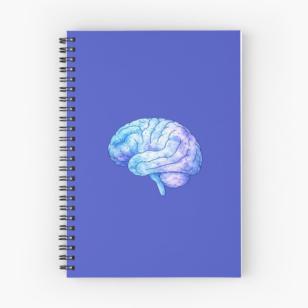 Item preview, Blue brain art designed and sold by The Migraine Enlightenment.