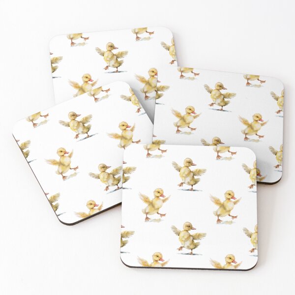 Item preview, Adorable Watercolor Ducklings Dancing Seamless Pattern Sweet Spring Joy designed and sold by EL-Lebedenko.