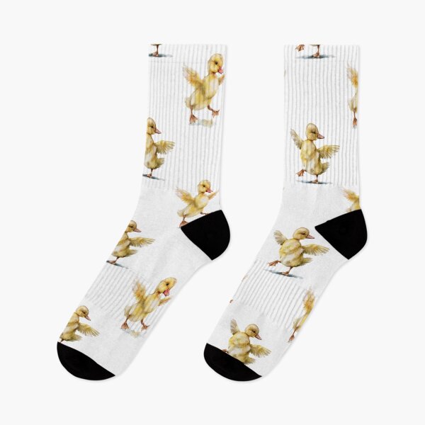 Item preview, Adorable Watercolor Ducklings Dancing Seamless Pattern Sweet Spring Joy designed and sold by EL-Lebedenko.