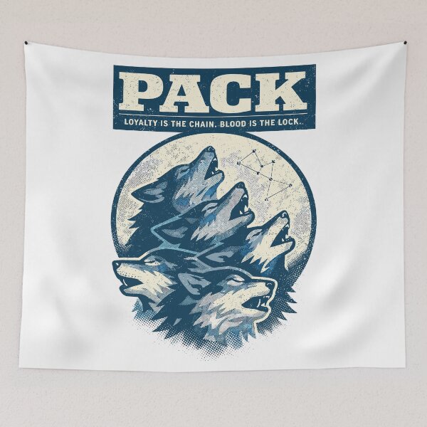 Item preview, Wolf Pack Loyalty Blood Bond Brotherhood designed and sold by WildlifeInc.