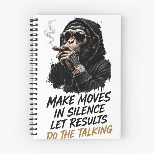 Item preview, Make Moves in Silence Monkey Streetwear Design designed and sold by TCDesigne.