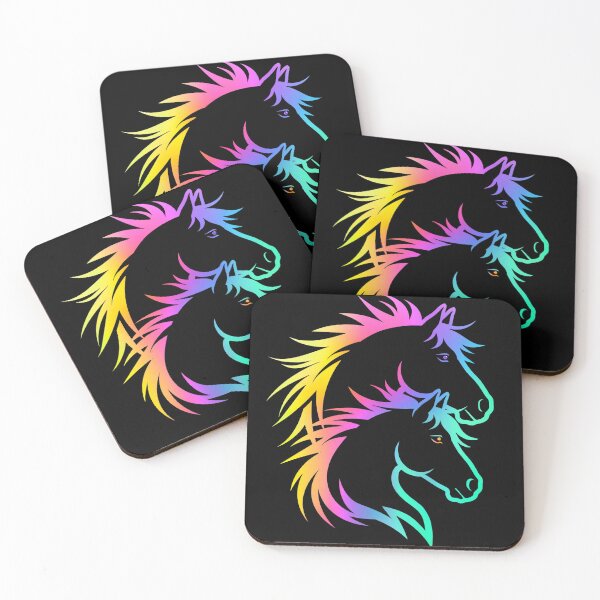 Item preview, Rainbow Horse Family Spirit designed and sold by ExploreAura Studio.