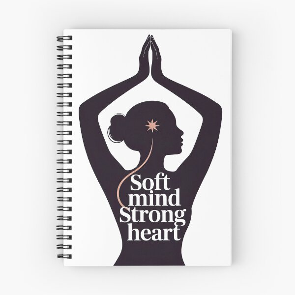 Item preview, Soft Mind Strong Heart Silhouette with Star for Mindful Living designed and sold by 108stillness.