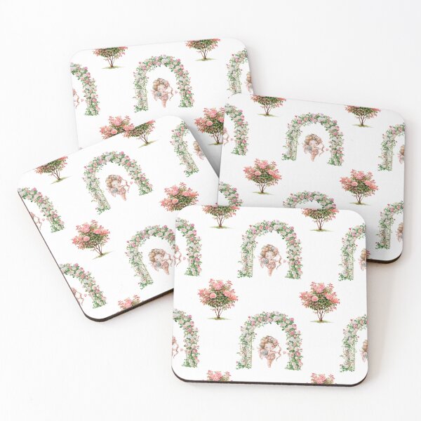 Item preview, Romantic Cupid Floral Arch Watercolor Seamless Pattern Elegant Love designed and sold by EL-Lebedenko.