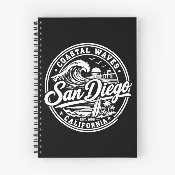 Item preview, San Diego California Vintage Coastal Surf Beach Design designed and sold by CG Studio.