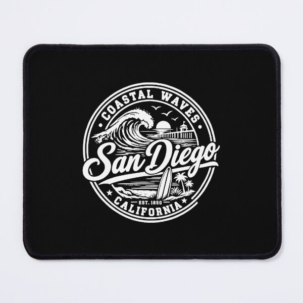 Item preview, San Diego California Vintage Coastal Surf Beach Design designed and sold by CG Studio.