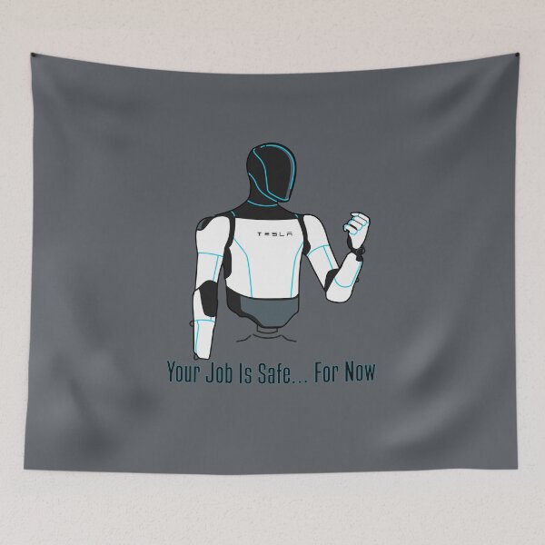 Item preview, "Your Job Is Safe... For Now" Optimus Robot | Funny AI Humor T-Shirt designed and sold by Fan Art Station .