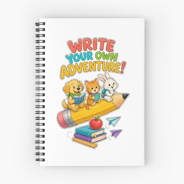 Item preview, Write Your Own Adventure – Cute School Animals designed and sold by NinaCreator.