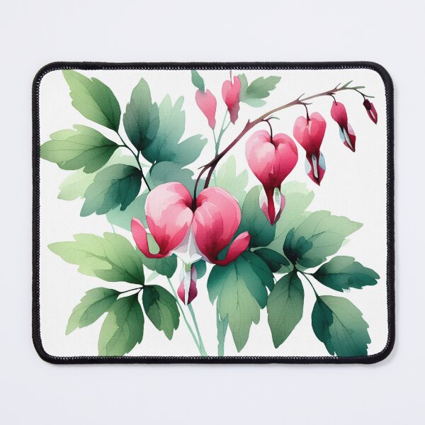 Item preview, Bleeding Heart Flower – Elegant Watercolor Botanical Art designed and sold by MAGICKEY2024.