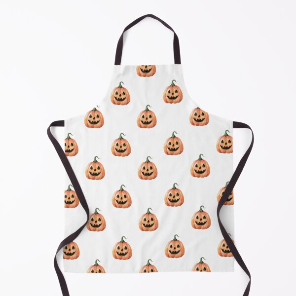 Item preview, Cute Smiling Pumpkin Halloween Watercolor Seamless Pattern Autumn Happiness designed and sold by EL-Lebedenko.