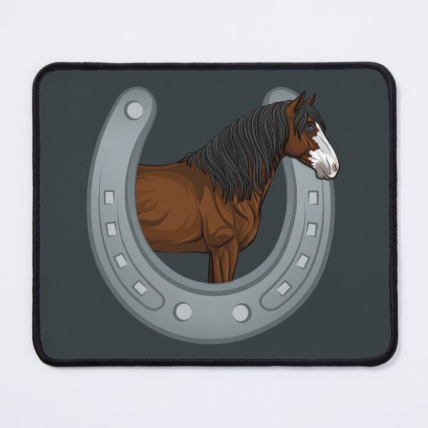 Item preview, The head of Abaco's horse in a horseshoe designed and sold by Cheval-de-coeur.