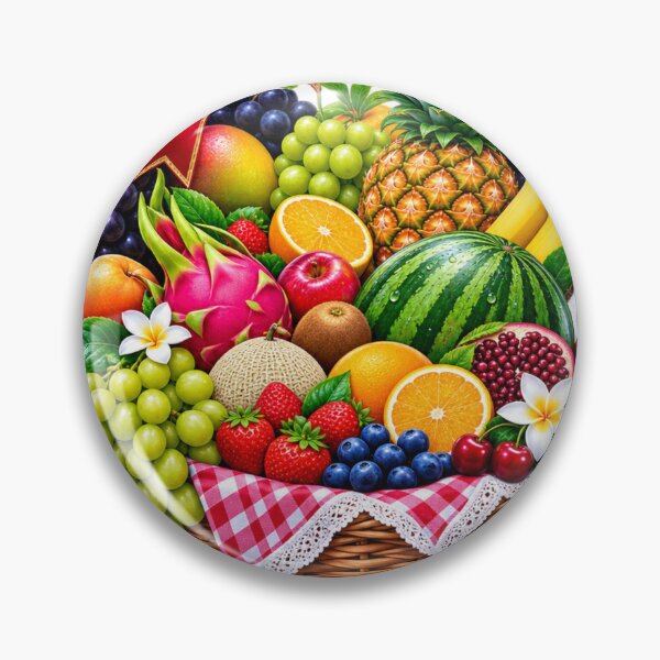 Item preview, Colorful tropical fruit basket  designed and sold by urbanshop7.