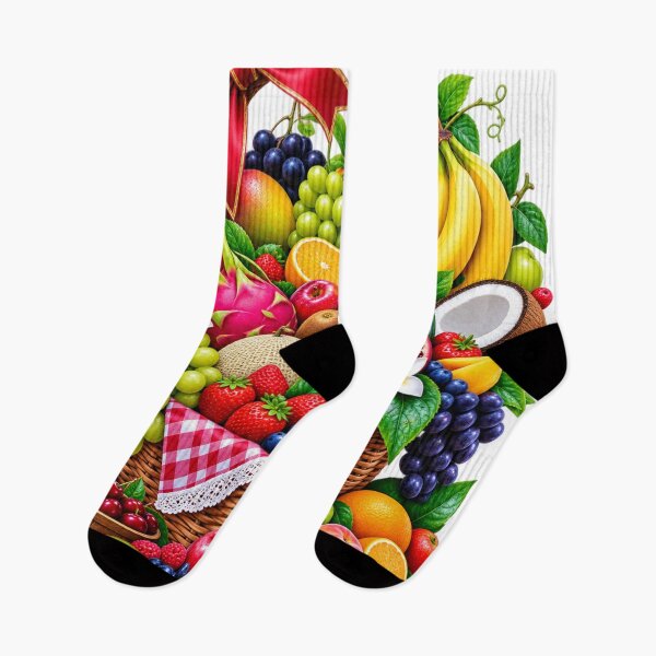 Item preview, Colorful tropical fruit basket  designed and sold by urbanshop7.