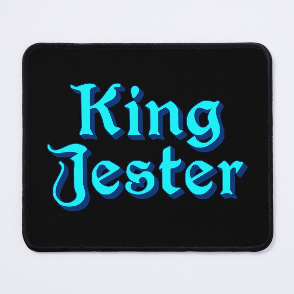 Item preview, King Jester, Blue Medieval Memes Typography designed and sold by Memes N Lore .