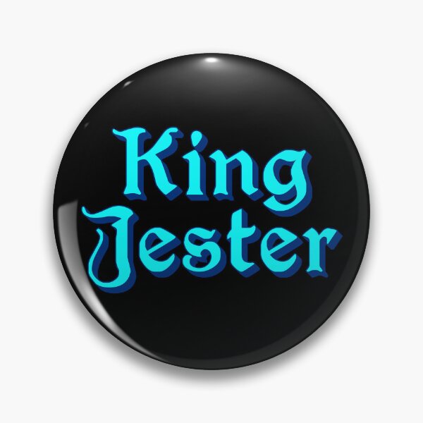 Item preview, King Jester, Blue Medieval Memes Typography designed and sold by Memes N Lore .
