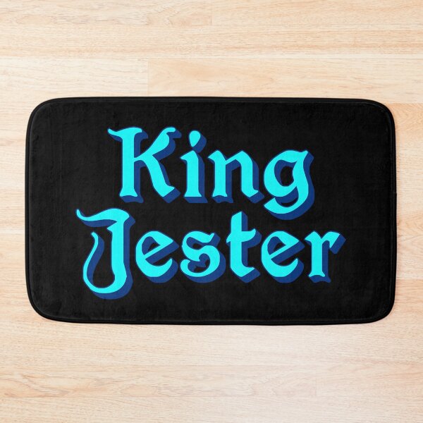 Item preview, King Jester, Blue Medieval Memes Typography designed and sold by Memes N Lore .