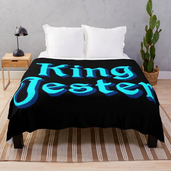 Item preview, King Jester, Blue Medieval Memes Typography designed and sold by Memes N Lore .