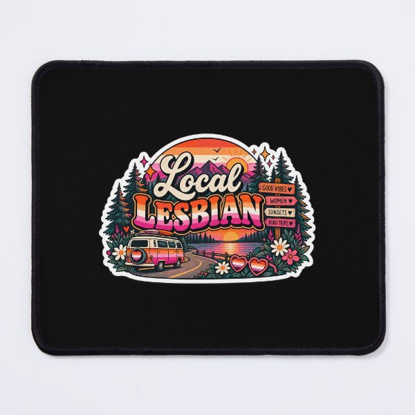 Item preview, Local Lesbian – Retro Lesbian Pride Road Trip designed and sold by Brave Little Mess Club.