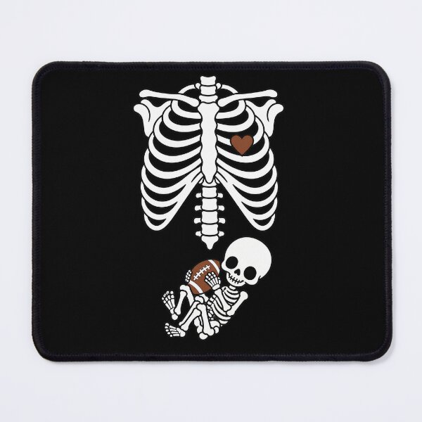 Item preview, Football Pregnancy Skeleton Halloween Maternity Design designed and sold by VGAfanatic.