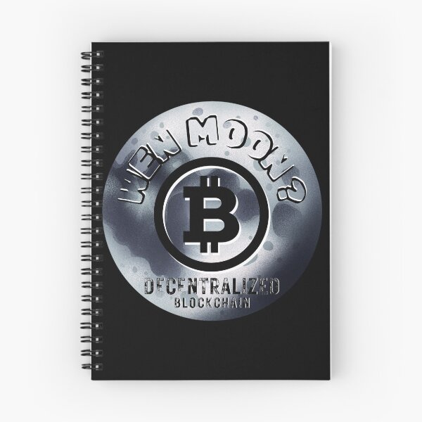 Item preview, Wen Moon Bitcoin Decentralized Blockchain Graphic designed and sold by AXENT Designs.