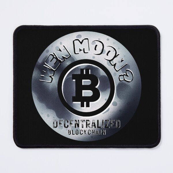 Item preview, Wen Moon Bitcoin Decentralized Blockchain Graphic designed and sold by AXENT Designs.