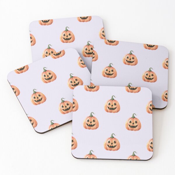 Item preview, Pastel Jack o lantern Pumpkin Halloween Seamless Pattern Whimsical Autumn Delight designed and sold by EL-Lebedenko.