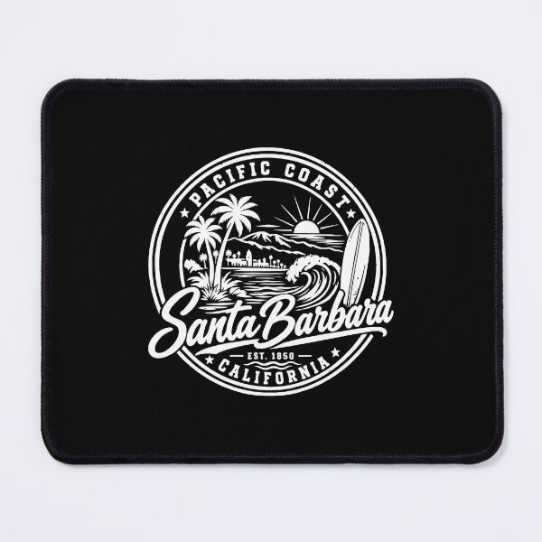Item preview, Santa Barbara California Vintage Coastal Surf Beach Design designed and sold by CG Studio.