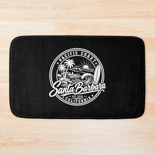 Item preview, Santa Barbara California Vintage Coastal Surf Beach Design designed and sold by CG Studio.