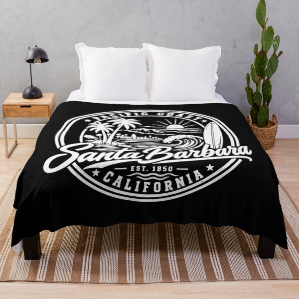 Item preview, Santa Barbara California Vintage Coastal Surf Beach Design designed and sold by CG Studio.