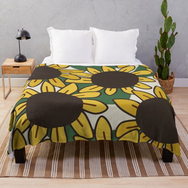Item preview, Vintage Minimalist Farmhouse Sunflower Pattern designed and sold by Deutschic.
