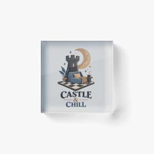 Item preview, Castle And Chill Relaxed Chess Lifestyle designed and sold by KnightVibe.