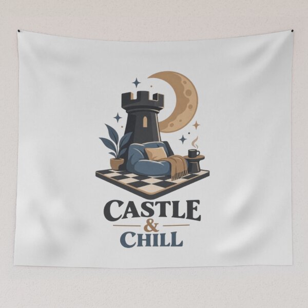 Item preview, Castle And Chill Relaxed Chess Lifestyle designed and sold by KnightVibe.
