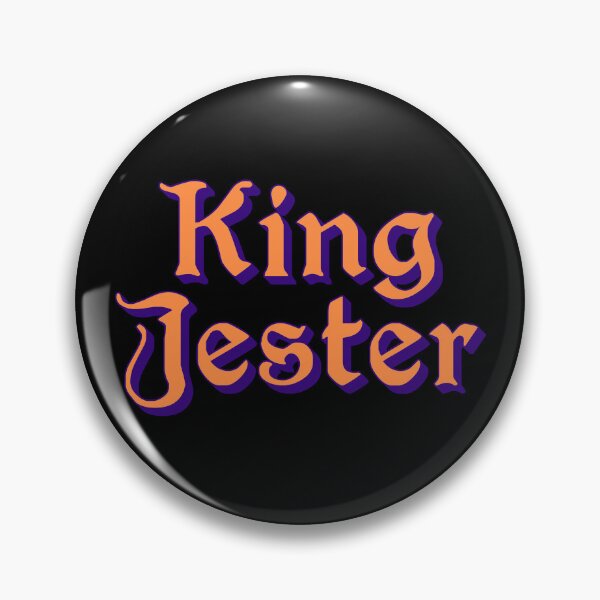 Item preview, King Jester, Orange Medieval Memes Typography designed and sold by Memes N Lore .