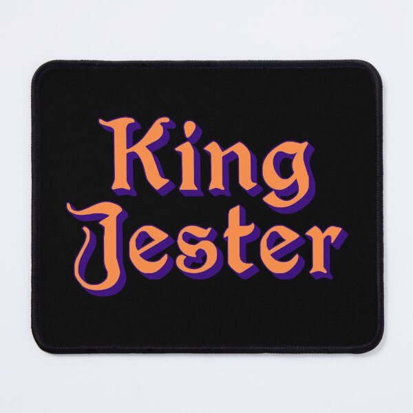 Item preview, King Jester, Orange Medieval Memes Typography designed and sold by Memes N Lore .