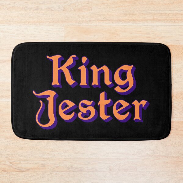 Item preview, King Jester, Orange Medieval Memes Typography designed and sold by Memes N Lore .